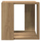 vidaXL Coffee Table Artisan oak Solid oak wood 32 x 32 x 30 cm Durable