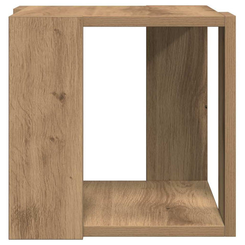vidaXL Coffee Table Artisan oak Solid oak wood 32 x 32 x 30 cm Durable