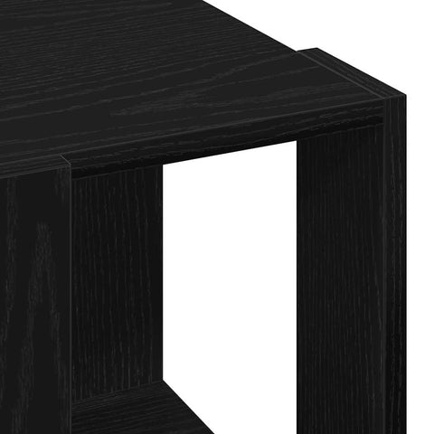 vidaXL Coffee Table Black oak MDF 32 x 32 x 30 cm Simple Square