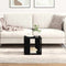 vidaXL Coffee Table Black oak MDF 32 x 32 x 30 cm Simple Square