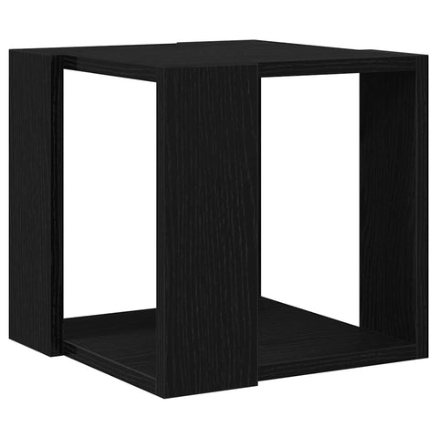 vidaXL Coffee Table Black oak MDF 32 x 32 x 30 cm Simple Square