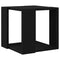 vidaXL Coffee Table Black oak MDF 32 x 32 x 30 cm Simple Square