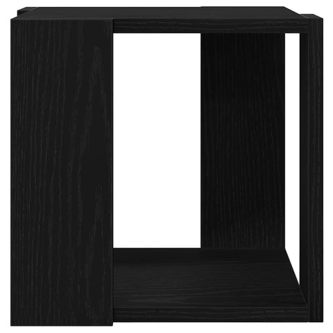 vidaXL Coffee Table Black oak MDF 32 x 32 x 30 cm Simple Square