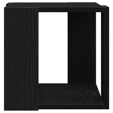 vidaXL Coffee Table Black oak MDF 32 x 32 x 30 cm Simple Square