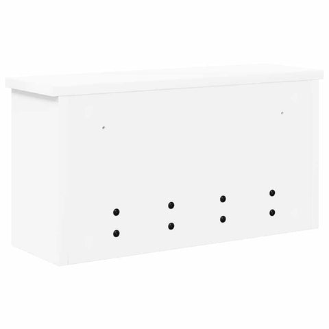 vidaXL Wall-Mounted Coat Rack White 50 x 16 x 26 cm Engineered wood