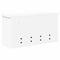 vidaXL Wall-Mounted Coat Rack White 50 x 16 x 26 cm Engineered wood