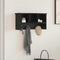 vidaXL Wall-Mounted Coat Rack with Shelf Wall-mounted with Storage Black oak 50 x 16 x 26 cm