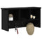vidaXL Wall-Mounted Coat Rack with Shelf Wall-mounted with Storage Black oak 50 x 16 x 26 cm
