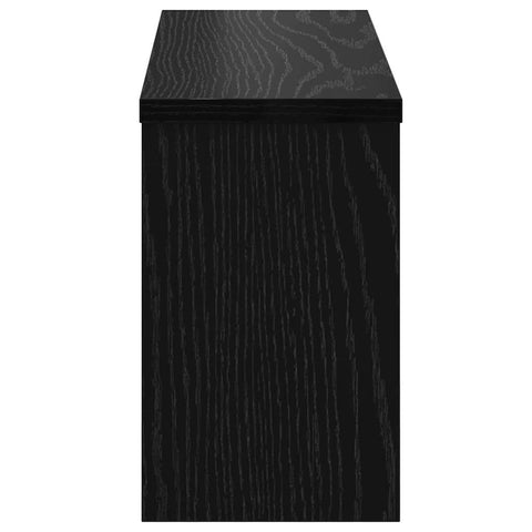 vidaXL Wall-Mounted Coat Rack with Shelf Wall-mounted with Storage Black oak 50 x 16 x 26 cm