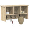 vidaXL Wall-Mounted Coat Rack with Shelf Wall-mounted with Storage Sonoma oak 50 x 16 x 26 cm