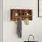 vidaXL Wall-Mounted Coat Rack with Shelf Wall-mounted with Storage Smoked oak 50 x 16 x 26 cm