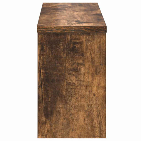 vidaXL Wall-Mounted Coat Rack with Shelf Wall-mounted with Storage Smoked oak 50 x 16 x 26 cm