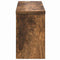 vidaXL Wall-Mounted Coat Rack with Shelf Wall-mounted with Storage Smoked oak 50 x 16 x 26 cm