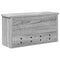 vidaXL Wall-Mounted Coat Rack with Shelf Wall-mounted with Storage Grey sonoma 50 x 16 x 26 cm