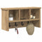 vidaXL Wall-Mounted Coat Rack with Shelf Wall-mounted with Storage Artisan oak 50 x 16 x 26 cm