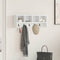 vidaXL Wall-Mounted Coat Rack White 75 x 16 x 26 cm Engineered wood