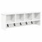 vidaXL Wall-Mounted Coat Rack White 75 x 16 x 26 cm Engineered wood