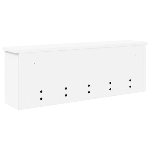 vidaXL Wall-Mounted Coat Rack White 75 x 16 x 26 cm Engineered wood