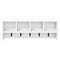 vidaXL Wall-Mounted Coat Rack White 75 x 16 x 26 cm Engineered wood