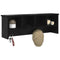 vidaXL Wall-Mounted Coat Rack with Shelf Wall-mounted with Storage Black oak 75 x 16 x 26 cm
