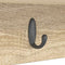 vidaXL Wall-Mounted Coat Rack with Shelf Wall-mounted with Storage Sonoma oak 75 x 16 x 26 cm