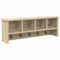 vidaXL Wall-Mounted Coat Rack with Shelf Wall-mounted with Storage Sonoma oak 75 x 16 x 26 cm