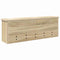 vidaXL Wall-Mounted Coat Rack with Shelf Wall-mounted with Storage Sonoma oak 75 x 16 x 26 cm