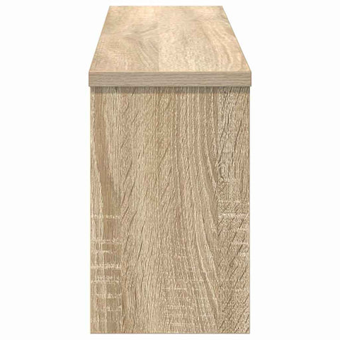 vidaXL Wall-Mounted Coat Rack with Shelf Wall-mounted with Storage Sonoma oak 75 x 16 x 26 cm