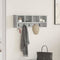 vidaXL Wall-Mounted Coat Rack with Shelf Concrete grey 75 x 16 x 26 cm