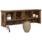 vidaXL Wall-Mounted Coat Rack with Shelf Wall-mounted with Storage Smoked oak 75 x 16 x 26 cm