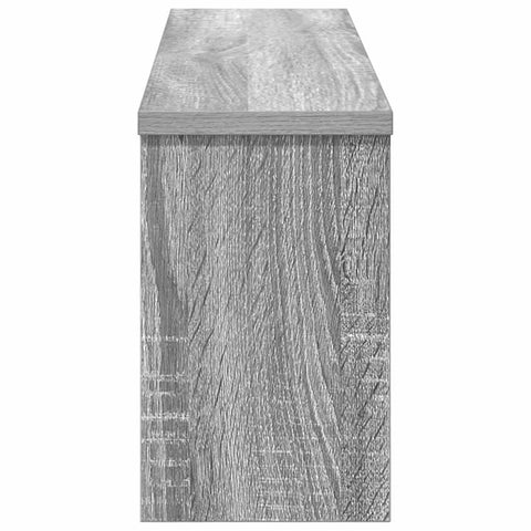 vidaXL Wall-Mounted Coat Rack with Shelf Wall-mounted with Storage Grey sonoma 75 x 16 x 26 cm