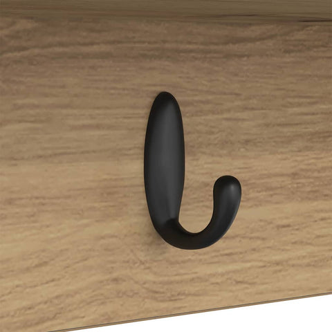 vidaXL Wall-Mounted Coat Rack with Shelf Wall-mounted with Storage Artisan oak 75 x 16 x 26 cm