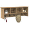 vidaXL Wall-Mounted Coat Rack with Shelf Wall-mounted with Storage Artisan oak 75 x 16 x 26 cm