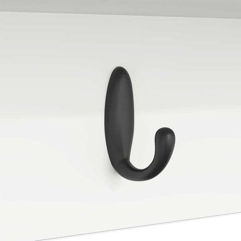 vidaXL Wall-Mounted Coat Rack White 100 x 16 x 26 cm Engineered wood