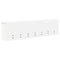 vidaXL Wall-Mounted Coat Rack White 100 x 16 x 26 cm Engineered wood