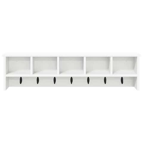 vidaXL Wall-Mounted Coat Rack White 100 x 16 x 26 cm Engineered wood