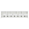 vidaXL Wall-Mounted Coat Rack White 100 x 16 x 26 cm Engineered wood