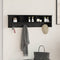 vidaXL Wall-Mounted Coat Rack with Shelf Wall-mounted with Storage Black oak 100 x 16 x 26 cm