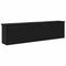 vidaXL Wall-Mounted Coat Rack with Shelf Wall-mounted with Storage Black oak 100 x 16 x 26 cm