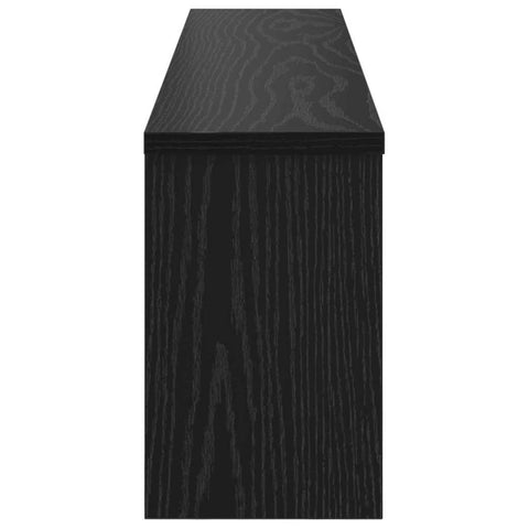 vidaXL Wall-Mounted Coat Rack with Shelf Wall-mounted with Storage Black oak 100 x 16 x 26 cm