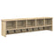 vidaXL Wall-Mounted Coat Rack with Shelf Wall-mounted with Storage Sonoma oak 100 x 16 x 26 cm