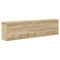 vidaXL Wall-Mounted Coat Rack with Shelf Wall-mounted with Storage Sonoma oak 100 x 16 x 26 cm