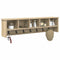 vidaXL Wall-Mounted Coat Rack with Shelf Wall-mounted with Storage Sonoma oak 100 x 16 x 26 cm