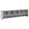 vidaXL Wall-Mounted Coat Rack Concrete grey 100 x 16 x 26 cm