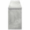 vidaXL Wall-Mounted Coat Rack Concrete grey 100 x 16 x 26 cm
