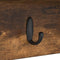 vidaXL Wall-Mounted Coat Rack with Shelf Wall-mounted with Storage Smoked oak 100 x 16 x 26 cm