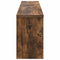 vidaXL Wall-Mounted Coat Rack with Shelf Wall-mounted with Storage Smoked oak 100 x 16 x 26 cm