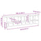 vidaXL Wall-Mounted Coat Rack with Shelf Grey sonoma 100 x 16 x 26 cm