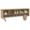 vidaXL Wall-Mounted Coat Rack with Shelf Artisan oak 100 x 16 x 26 cm
