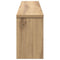vidaXL Wall-Mounted Coat Rack with Shelf Artisan oak 100 x 16 x 26 cm